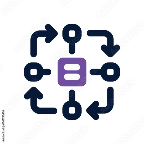 reinforcement learning duotone icon. Sleek and modern vector icon for websites, mobile apps, marketing materials, and corporate design. Fully scalable and ready to use.