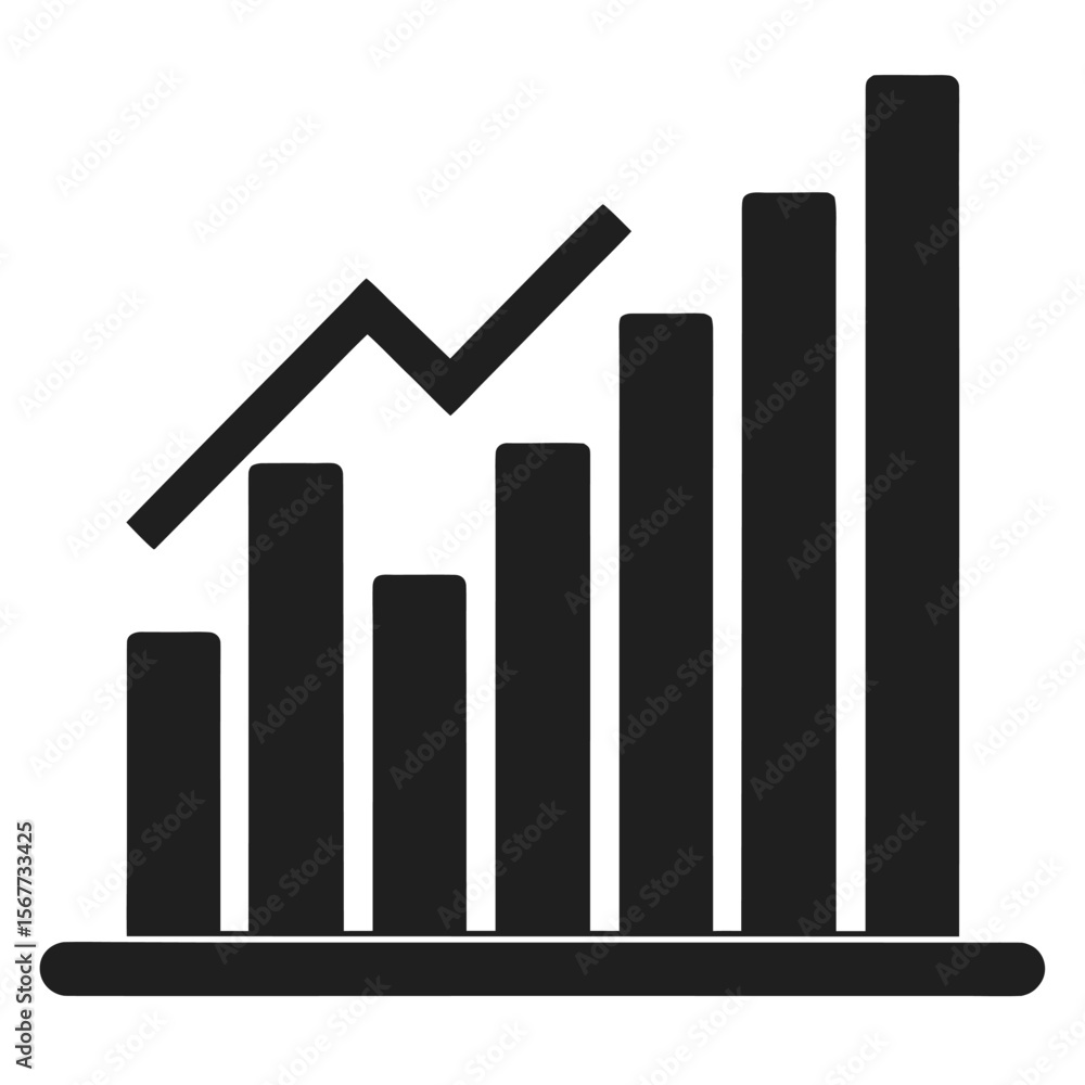business graph with arrow business graph with arrow