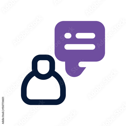 customer feedback duotone icon. Sleek and modern vector icon for websites, mobile apps, marketing materials, and corporate design. Fully scalable and ready to use.