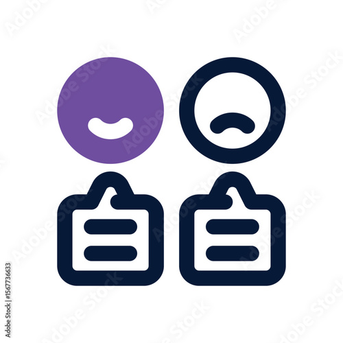 vote duotone icon. Sleek and modern vector icon for websites, mobile apps, marketing materials, and corporate design. Fully scalable and ready to use.