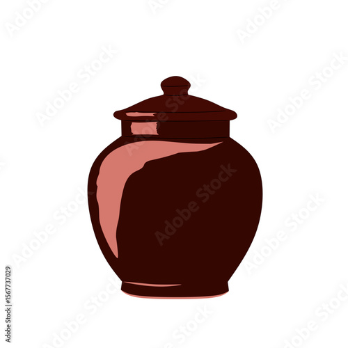 Traditional Korean Onggi Earthenware in Outdoor Setting