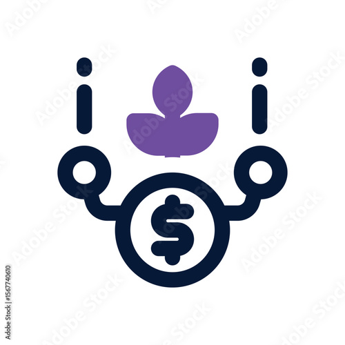 diversification duotone icon. Sleek and modern vector icon for websites, mobile apps, marketing materials, and corporate design. Fully scalable and ready to use.