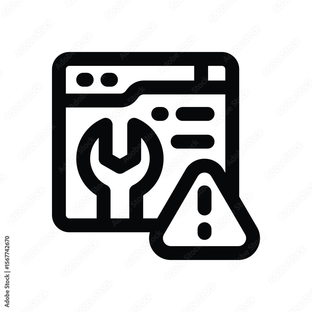 error line icon. Clean and minimalist vector icon for websites, mobile apps, presentations, and logos. Fully scalable and customizable for any project. error line icon. Clean and minimalist vector icon for websites, mobile apps, presentations, and logos. Fully scalable and customizable for any project.