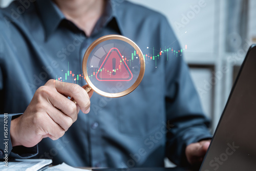 Картината върху платно Investment Finance, Risk volatility management