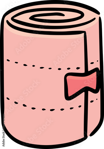 Illustration of elastic bandage
