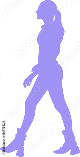 실루엣 인물, 실루엣,인물,파랑,패션,모델,남자,사람,회사원,걷는 실루엣,걷기,모던