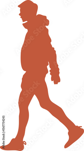 실루엣 인물, 실루엣,인물,파랑,패션,모델,남자,사람,회사원,걷는 실루엣,걷기,모던