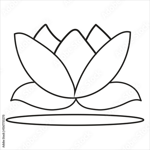 lotus flower icon vector illustration
