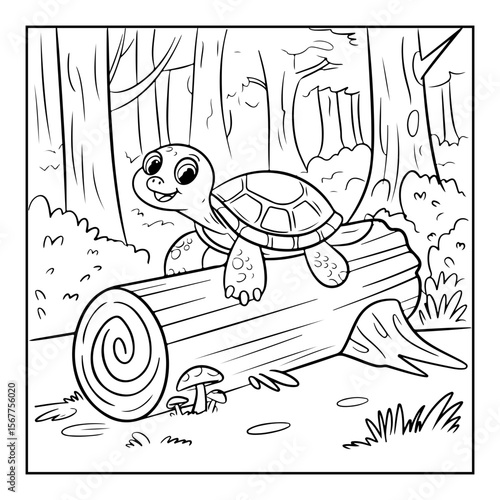 black and white turtle coloring pages