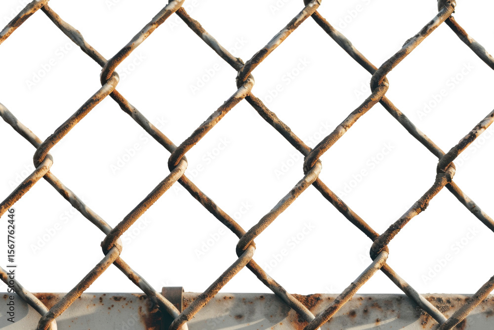 Fototapeta premium Steel bar railings on a transparent background, ideal for construction designs, architectural elements, and digital projects....