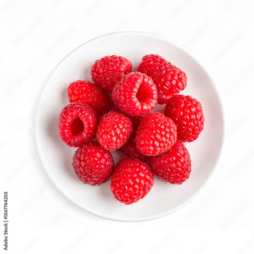 raspberries on a plate raspberries on a plate