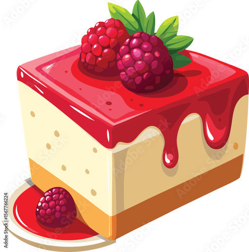 A delectable collection of stylized blueberry pudding illustrations, showcasing the dessert