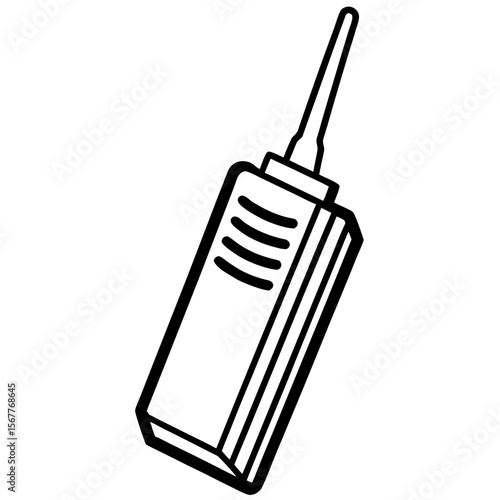 Walkie Talkie Electronic Device Icon  High-Quality AI Vector Design for Tech Projects