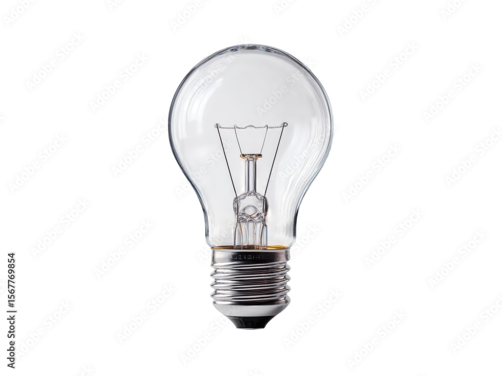 Clear glass incandescent light bulb with metal base and filament image, Isolated, Transparent Png Clear glass incandescent light bulb with metal base and filament image, Isolated, Transparent Png