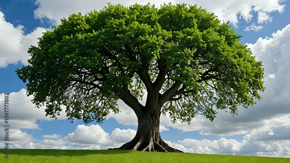 Obraz premium green tree on the field