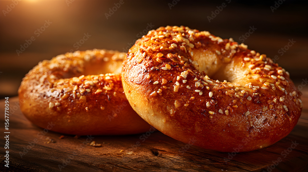 bagels with sesame seeds bagels with sesame seeds