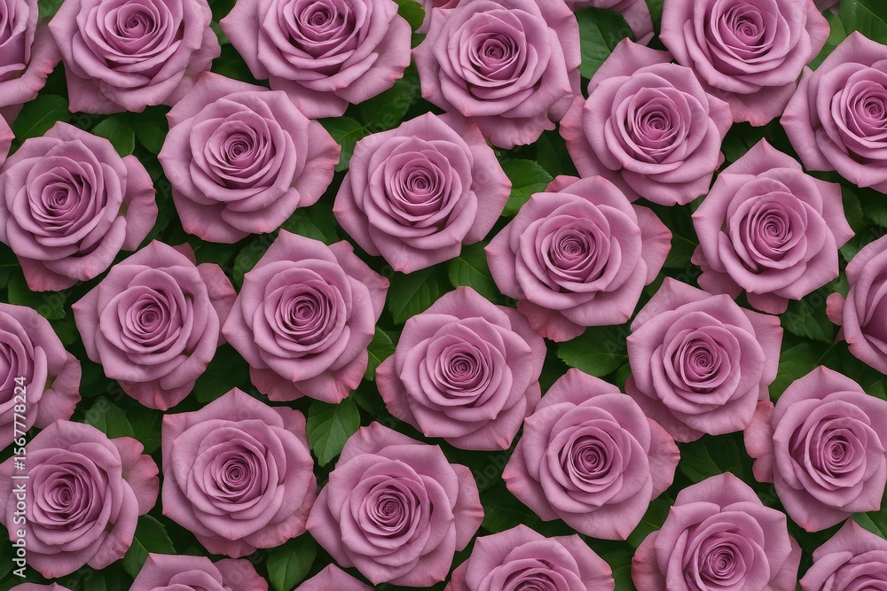Vivid purple roses in full bloom Vivid purple roses in full bloom