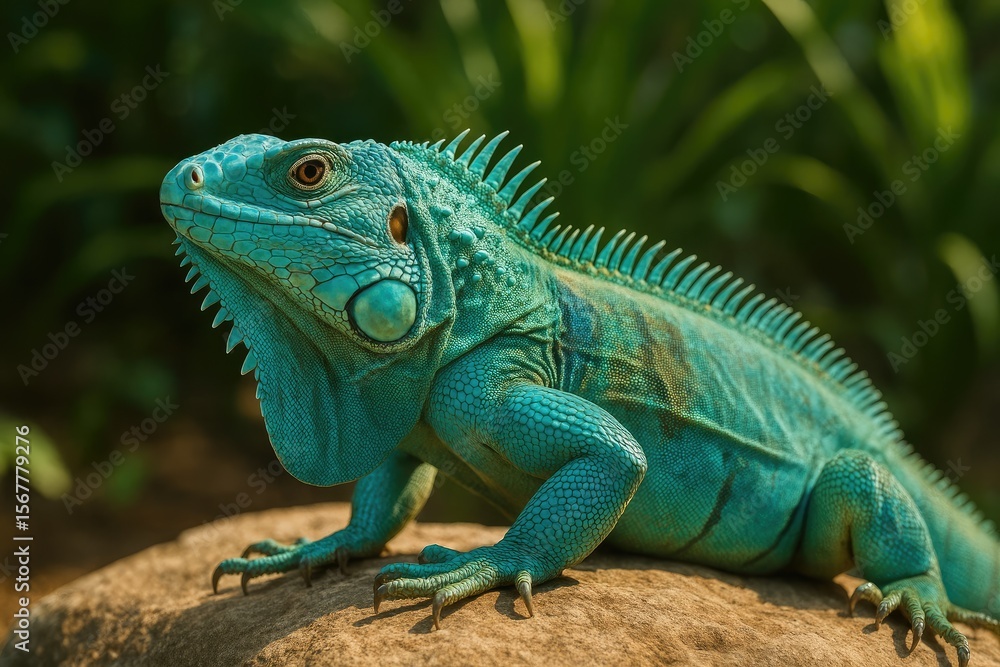 Obraz premium Suning's Blue Iguana Collection