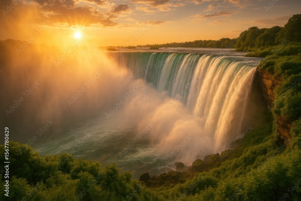 Fototapeta premium Morning light breaking through the cloud plume