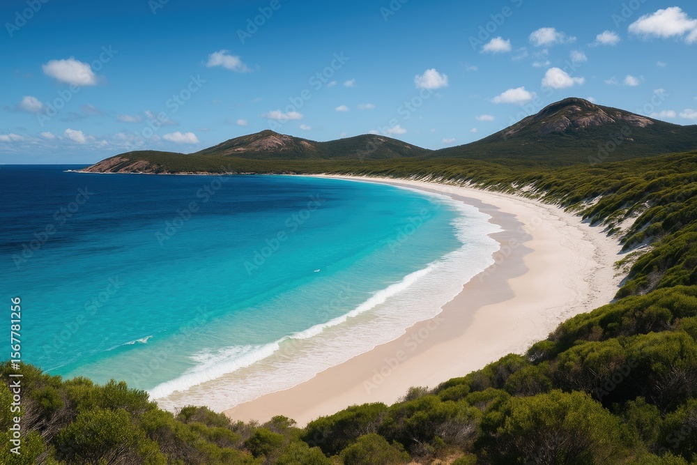 Fototapeta premium Breathtaking coastal scenery within protected parklands