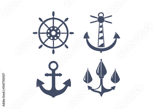 Set of Nautical Vector, Nautical Icons