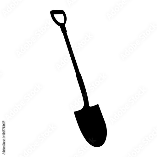 shovel tool silhouette