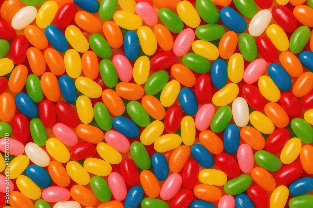 Colorful jelly bean candies used as a backdrop Colorful jelly bean candies used as a backdrop