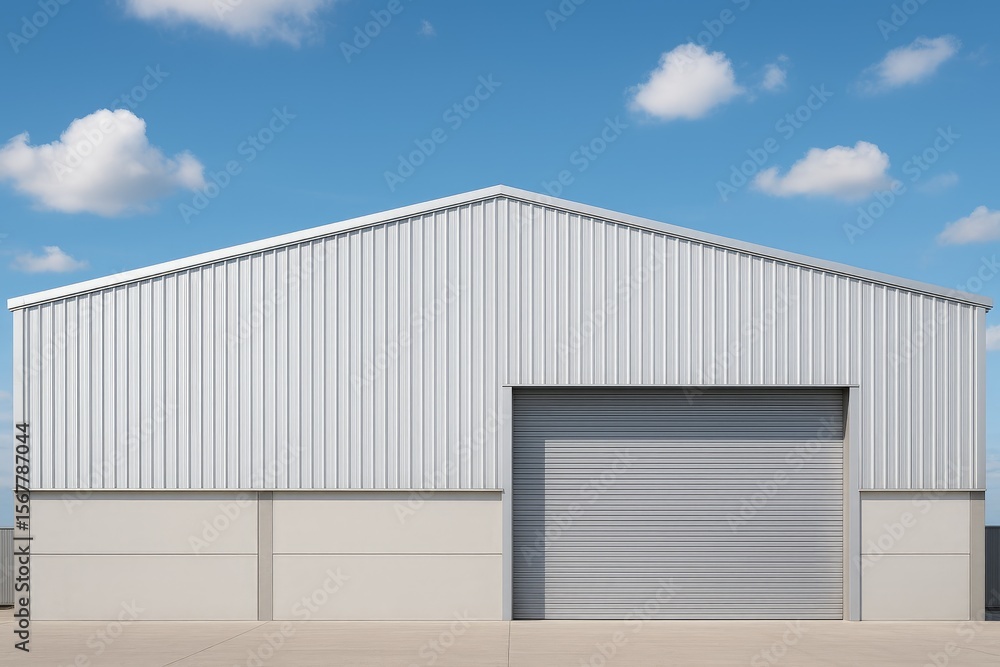 Sky-Backed Industrial Facility for Warehouse Storage Sky-Backed Industrial Facility for Warehouse Storage