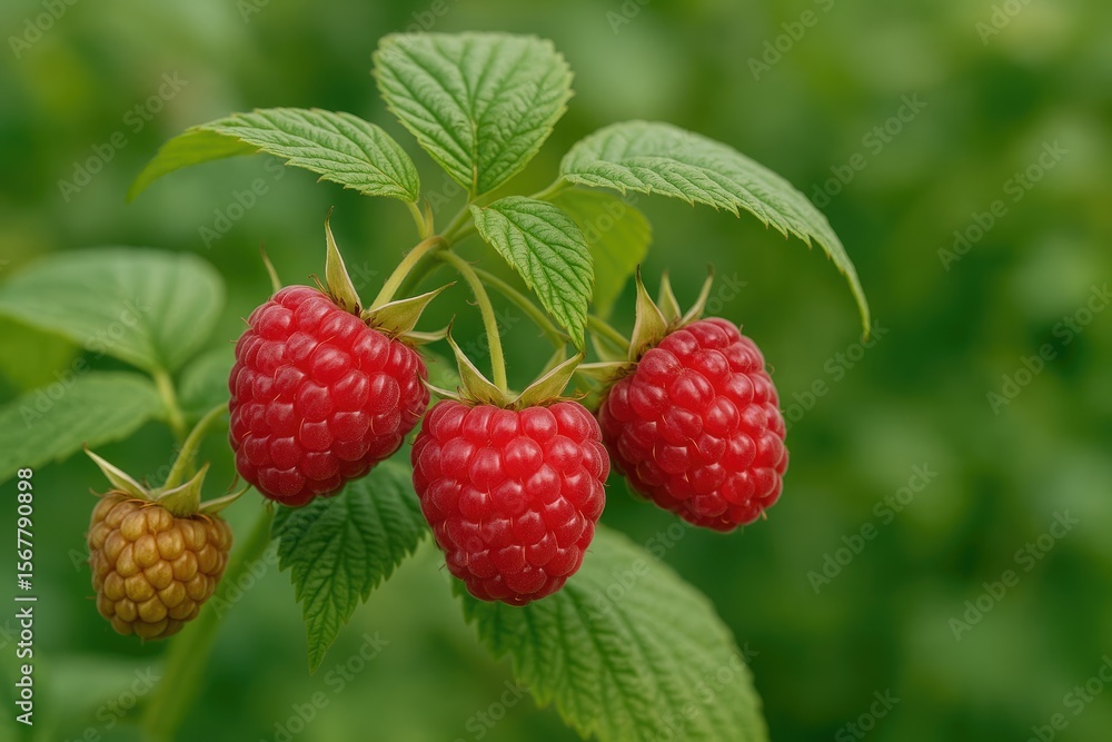 Close-up of freshly picked red berries on a bush in a garden setting Close-up of freshly picked red berries on a bush in a garden setting