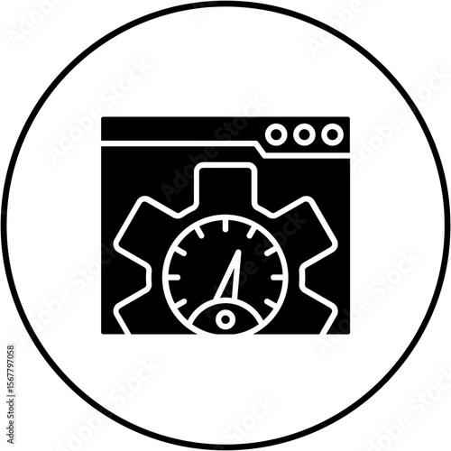 Web speed test Icon