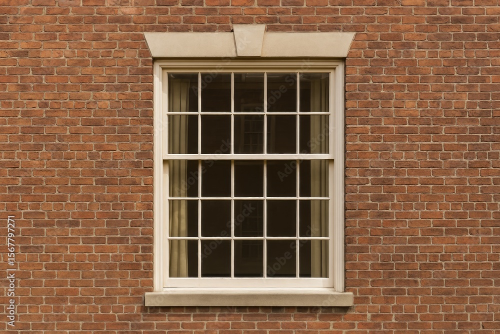 Fototapeta premium Brickwork and Vintage Window Design