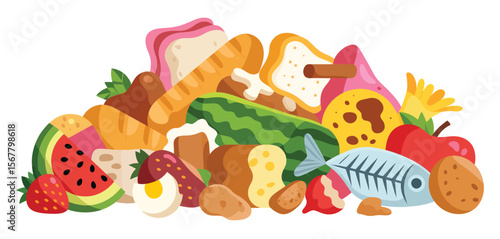 Assortment of Various Food Items