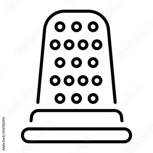 A line style icon showing adjustable thimble