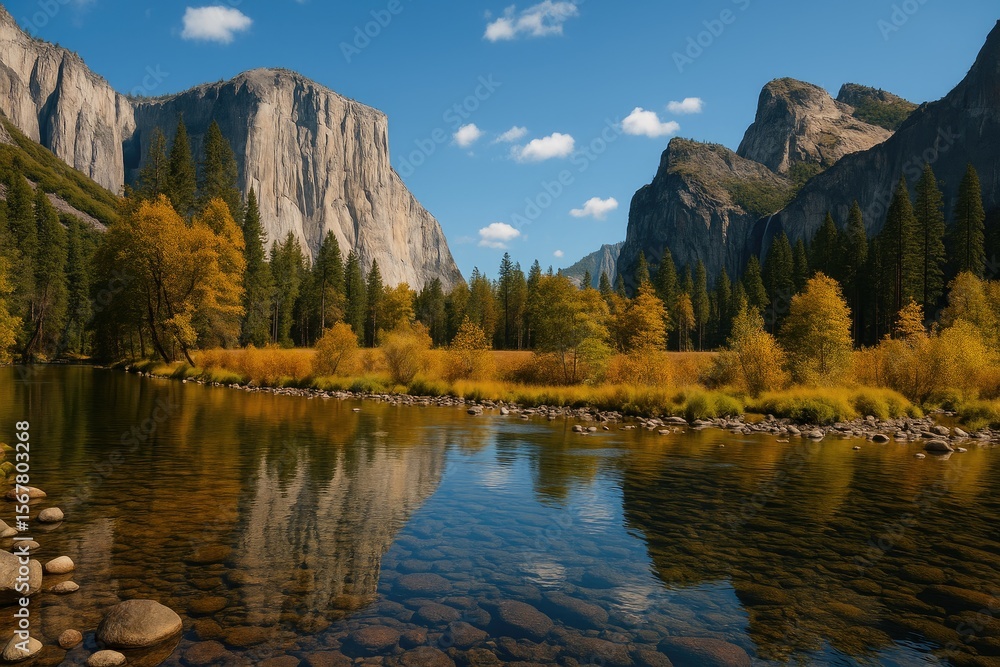 Fototapeta premium River in a famous national park known for its stunning waterfalls