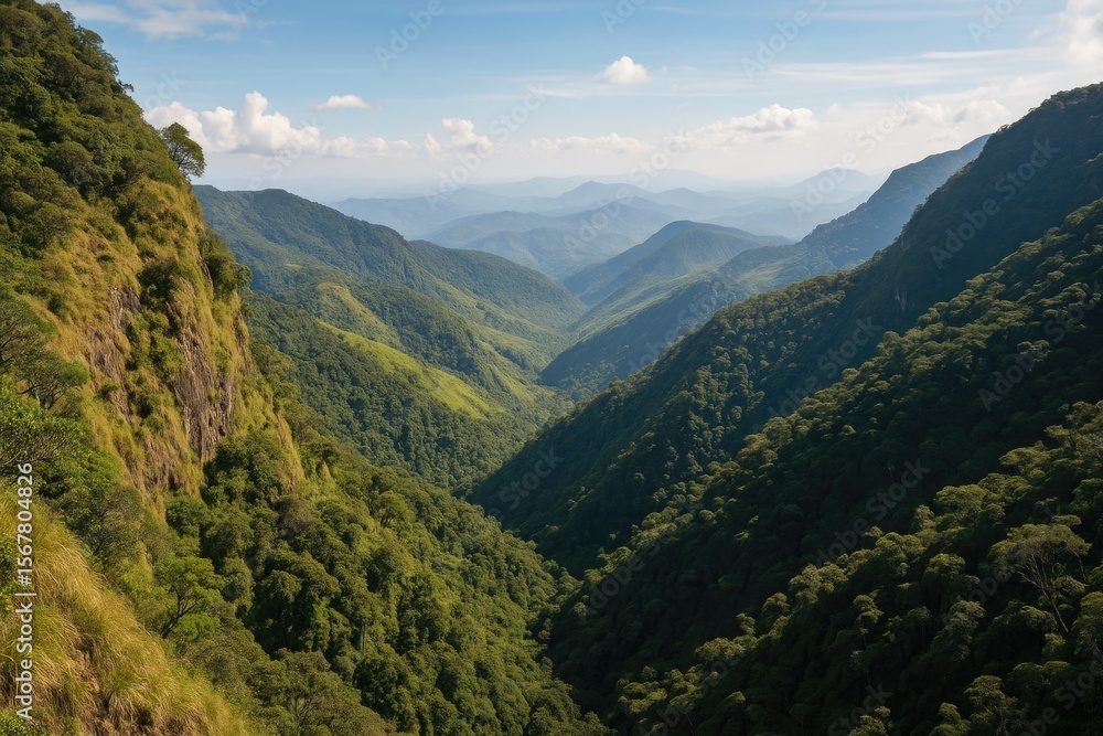 Fototapeta premium The Final Frontier at Horton Plains Nature Reserve