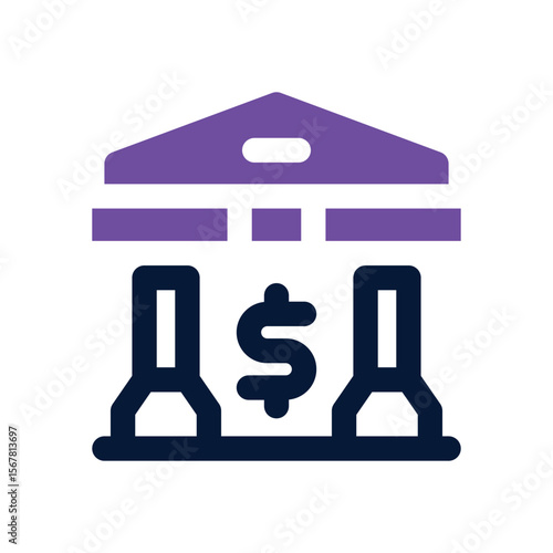 banking duotone icon. Sleek and modern vector icon for websites, mobile apps, marketing materials, and corporate design. Fully scalable and ready to use.