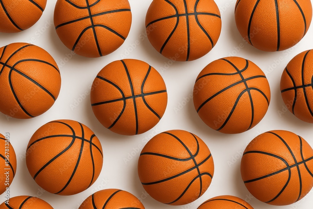 Obraz premium Background featuring basketballs