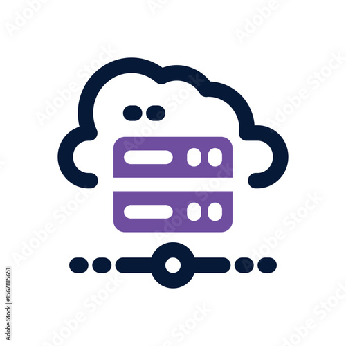server duotone icon. Sleek and modern vector icon for websites, mobile apps, marketing materials, and corporate design. Fully scalable and ready to use.