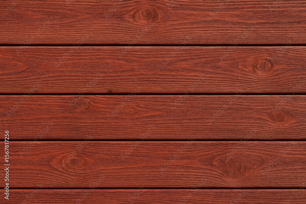 Obraz premium A set of interconnected red wooden planks arranged horizontally for stability