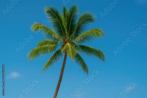Wallpaper Mural Stunning tropical palm against a clear blue sky Torontodigital.ca