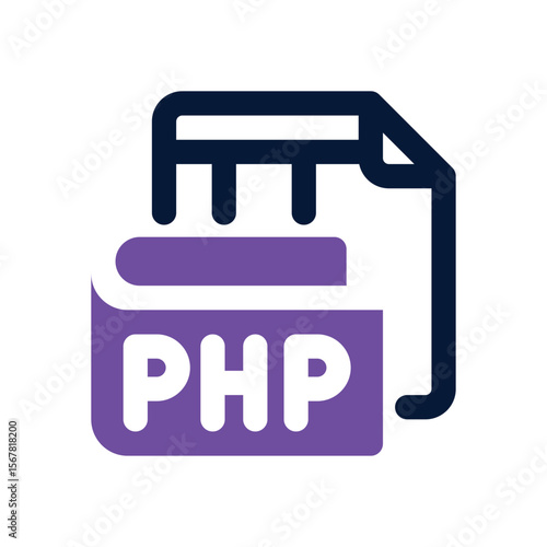 php duotone icon. Sleek and modern vector icon for websites, mobile apps, marketing materials, and corporate design. Fully scalable and ready to use.