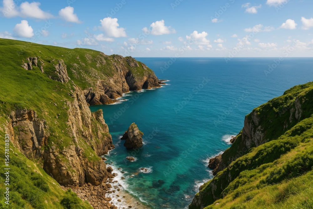 Stunning scenic view of rocky cliffs Stunning scenic view of rocky cliffs