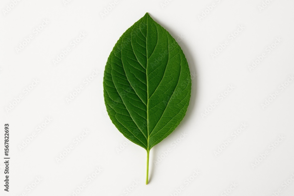 A lone leaf removed for a photograph, isolated and captured close-up A lone leaf removed for a photograph, isolated and captured close-up
