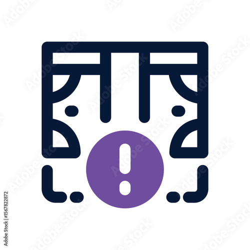 crisis duotone icon. Sleek and modern vector icon for websites, mobile apps, marketing materials, and corporate design. Fully scalable and ready to use.