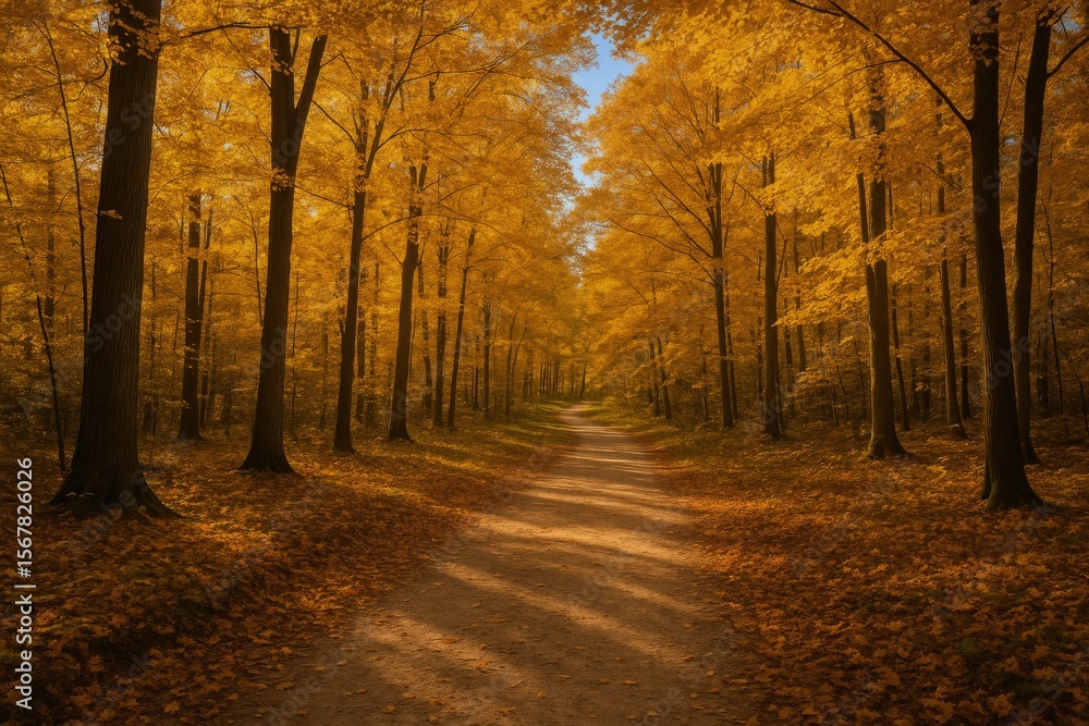 Fototapeta premium A journey across wooded terrain