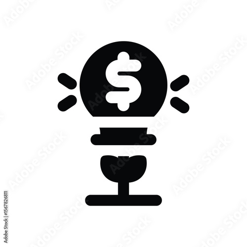 capital glyph icon. Strong and solid vector icon for websites, mobile interfaces, presentations, and visual branding. High quality and easy to edit.
