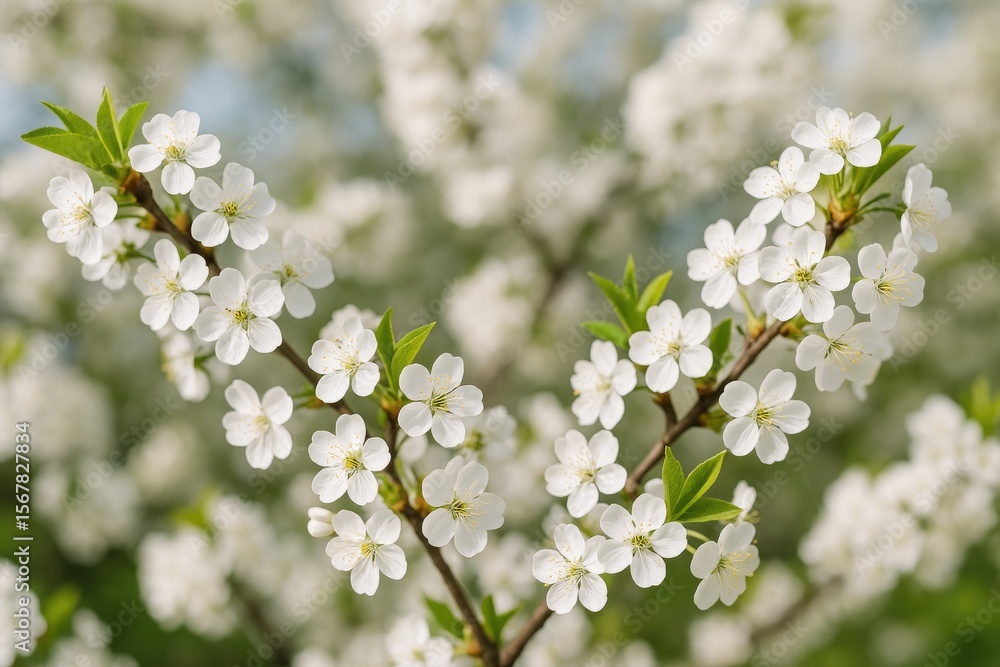 Magnificent springtime cherry blossoms in full bloom Magnificent springtime cherry blossoms in full bloom