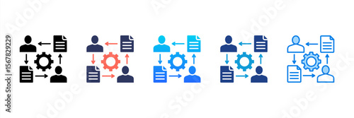 Change Management icon sheet multiple style collection