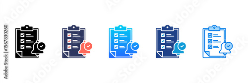 Task Escalation icon sheet multiple style collection