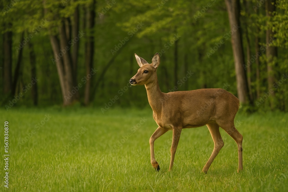 A Doe Emerges from the Woods A Doe Emerges from the Woods
